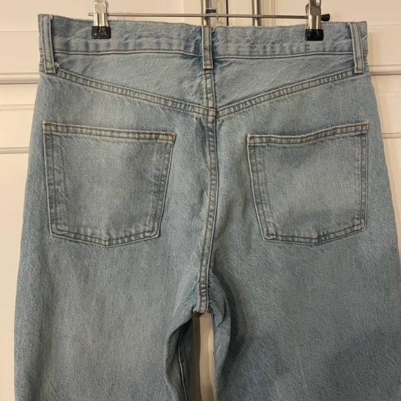 Zara wide leg jeans full length size 6 - Picture 4 of 10